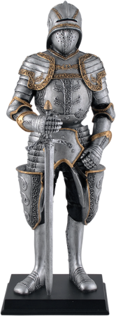 "Deutscher Ritter mit Schallerhelm"