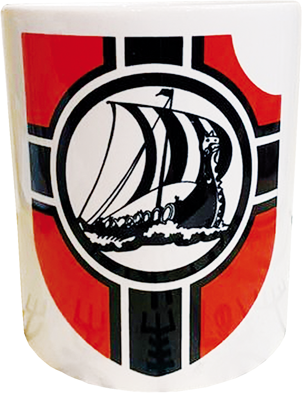 Becher "Wikingerschiff im Wappen"