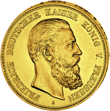 "Friedrich III.", 10 Mark