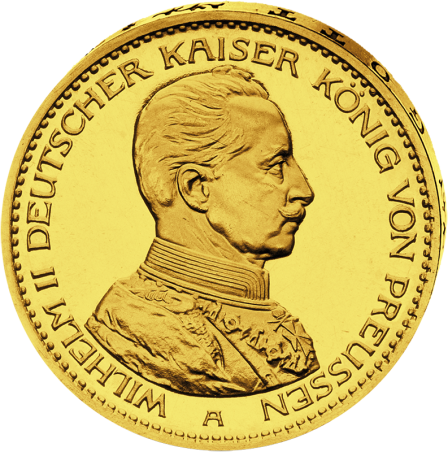 "Wilhelm II.", 20 Mark