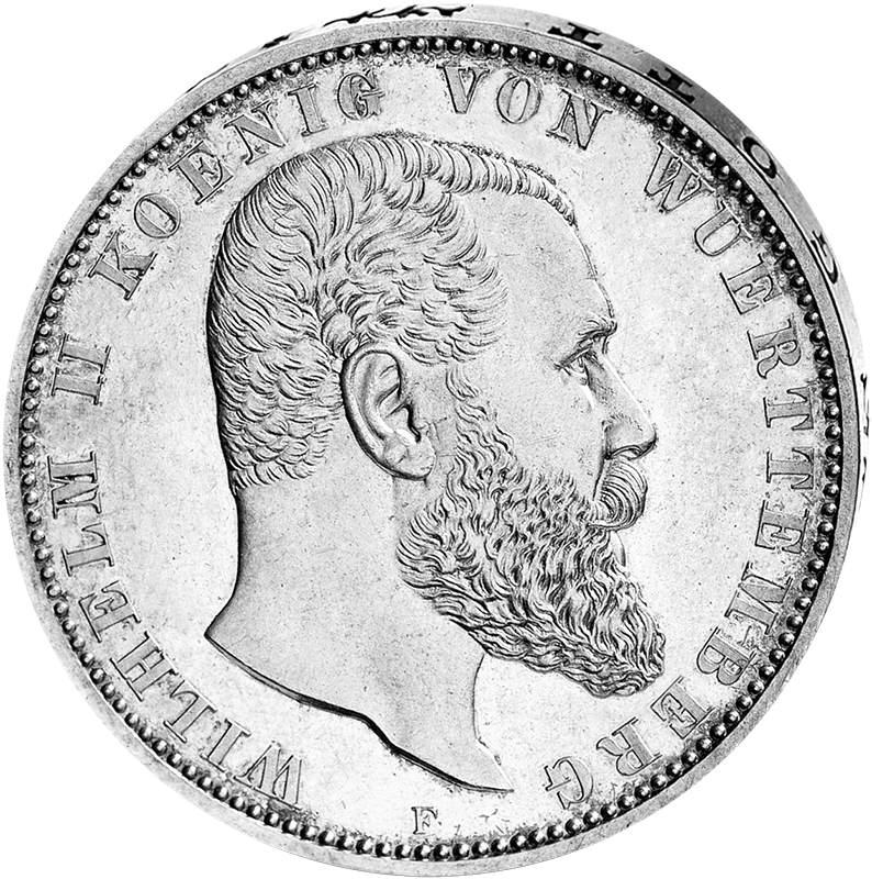 "Wilhelm II.", 5 Mark
