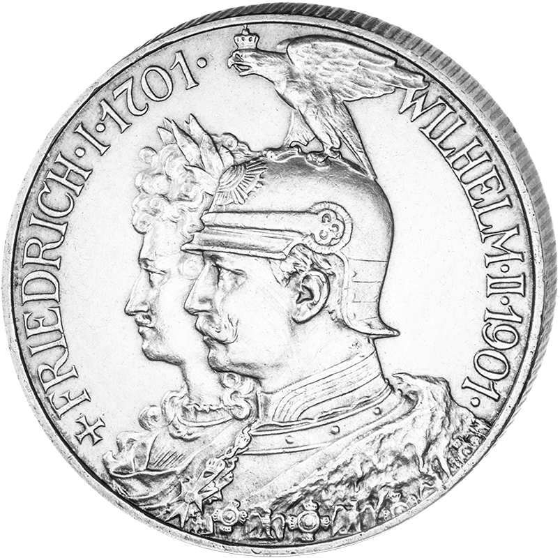 "Wilhelm II - 200 Jahre Preußen", 2 Mark