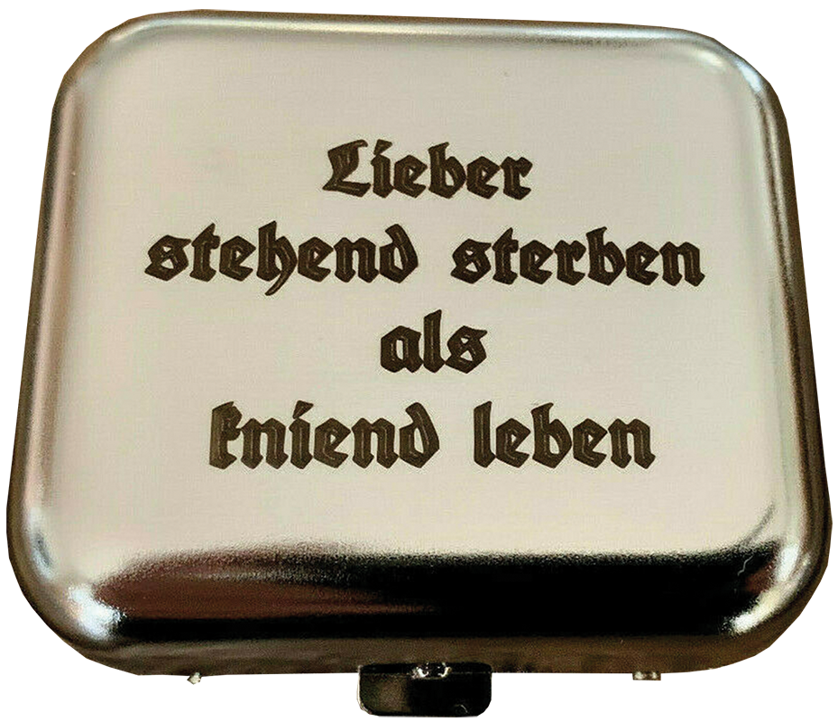 "Lieber stehend sterben..."