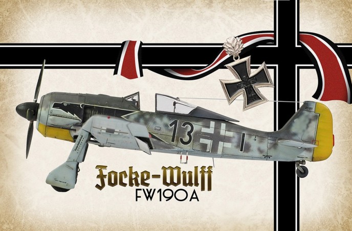 Blechschild "Focke-Wulff 190A"