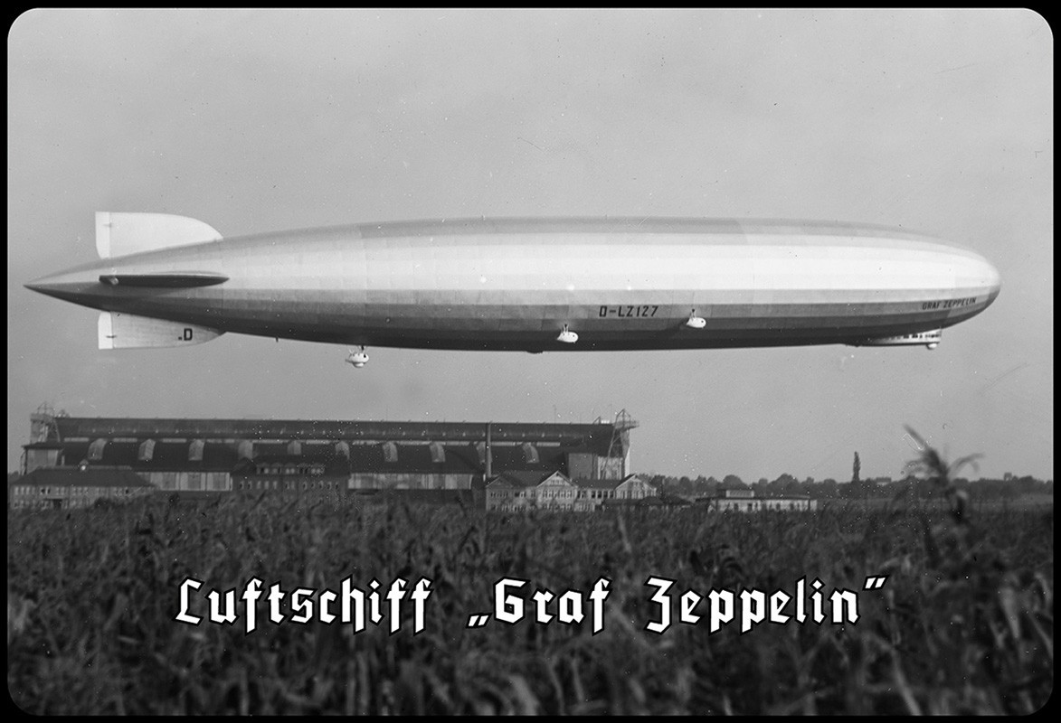 Blechschild "Luftschiff Graf Zeppelin"