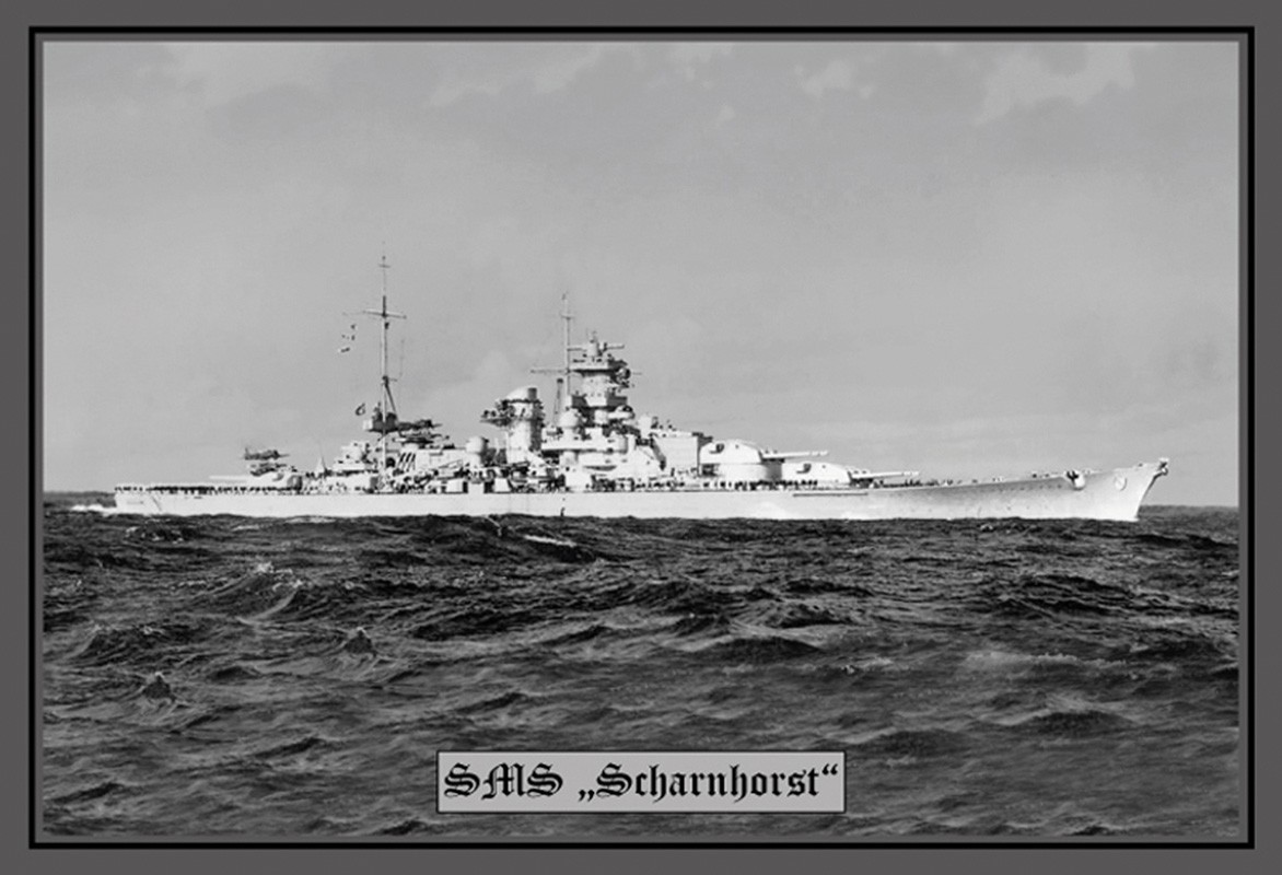 Blechschild "SMS Scharnhorst"