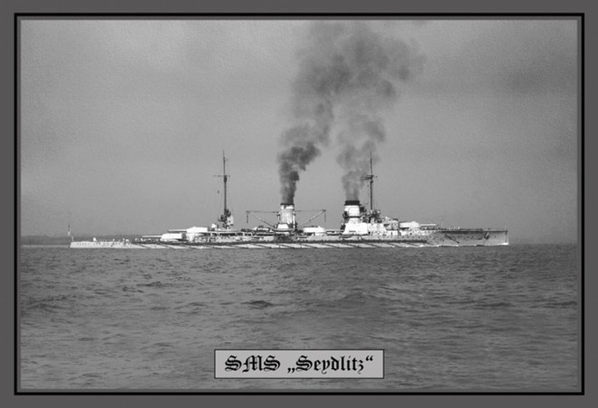 Blechschild "SMS Seydlitz"