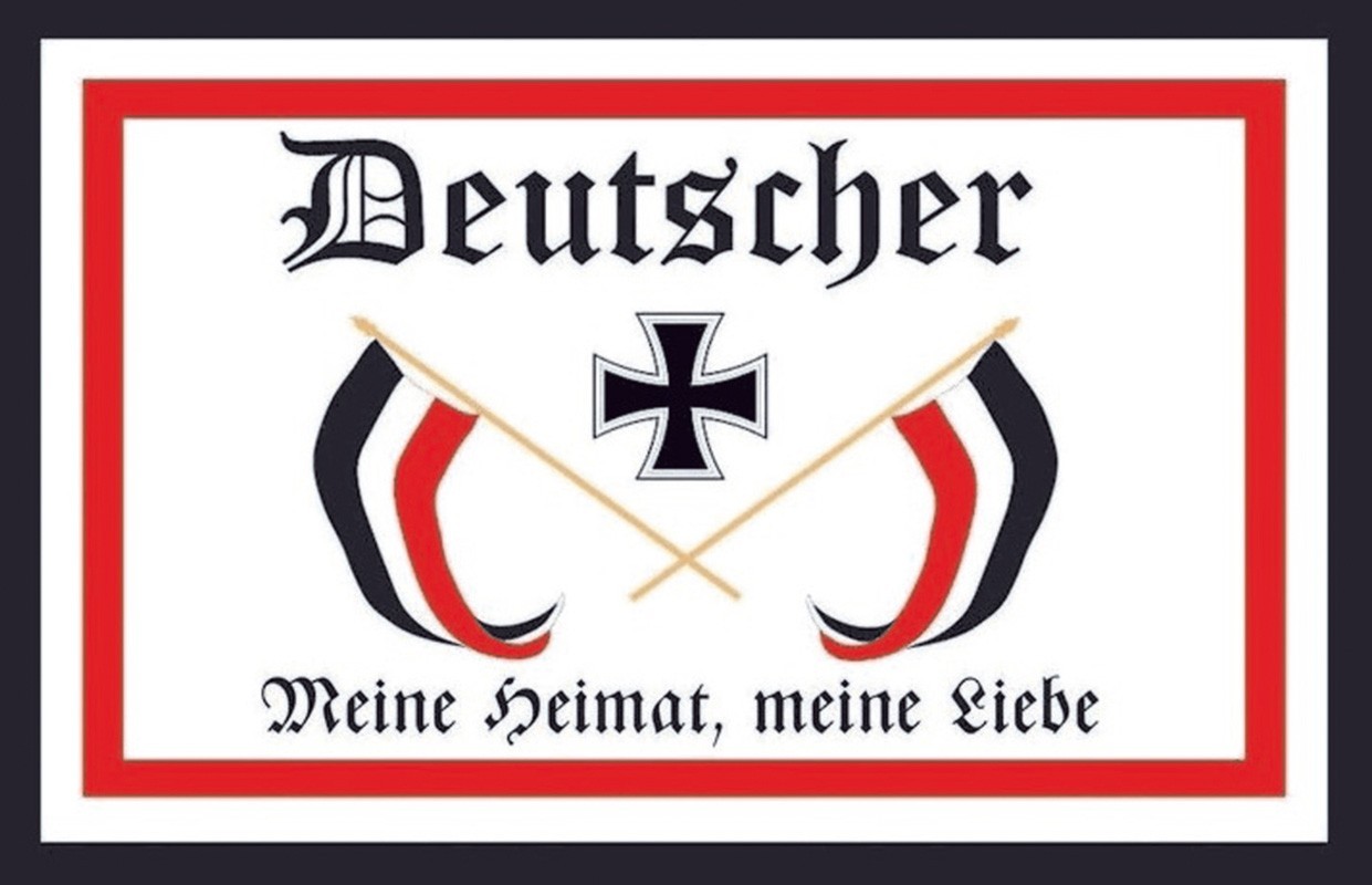 Blechschild "Deutscher - Meine Heimat, meine Liebe"