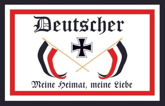 Blechschild "Deutscher - Meine Heimat, meine Liebe"