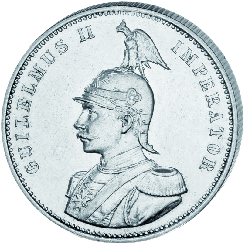 "Wilhelm II. - Uniform", 1 Rupie