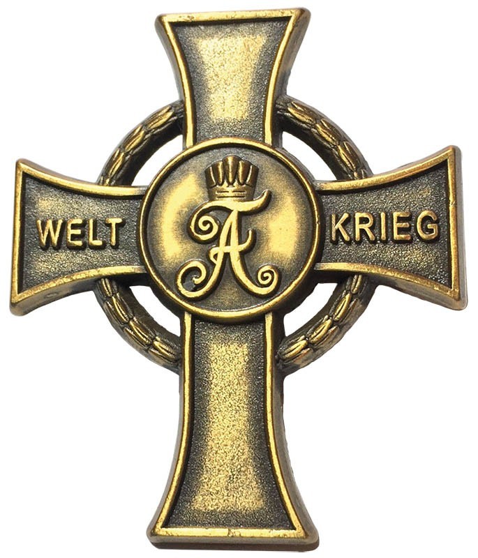 Anstecker "Sächsisches Kriegsverdienstkreuz"