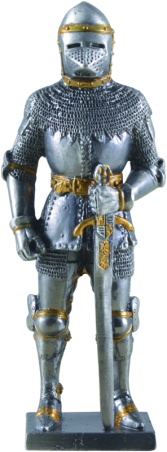 "Zinnritter mit Hundsgugel-Helm"
