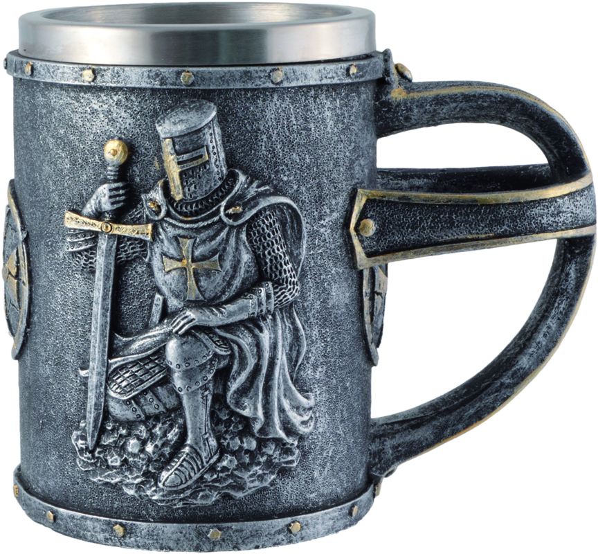 Bierkrug "Kreuzritter, knieend"