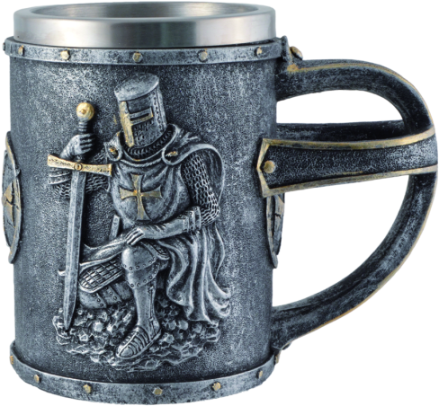 Bierkrug "Kreuzritter, knieend"