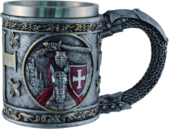 Bierkrug "Kreuzritter auf Pferd"