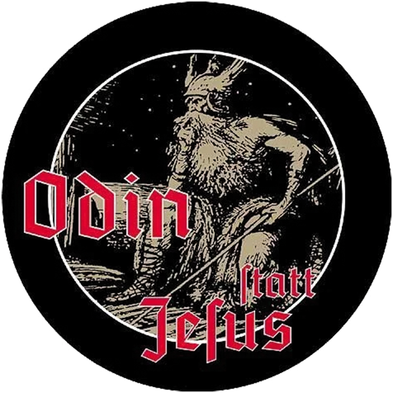 Aufkleber "Odin statt Jesus"