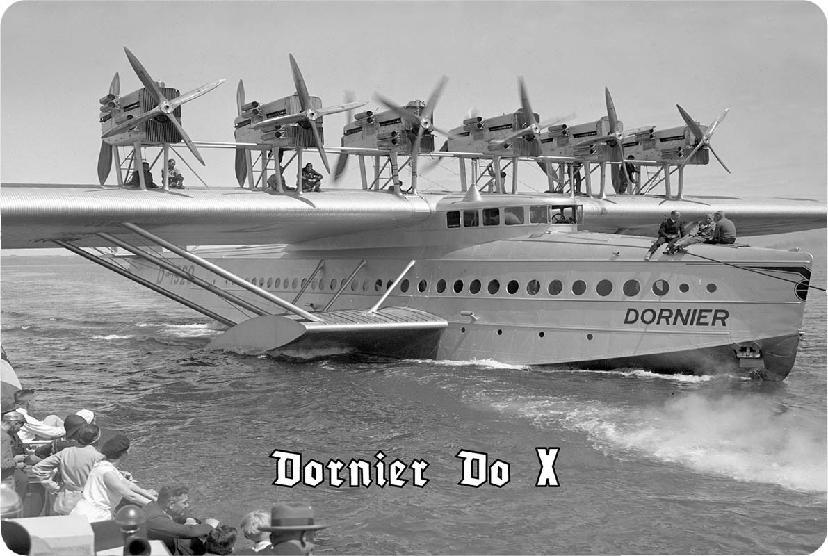 Blechschild "Dornier Do X"
