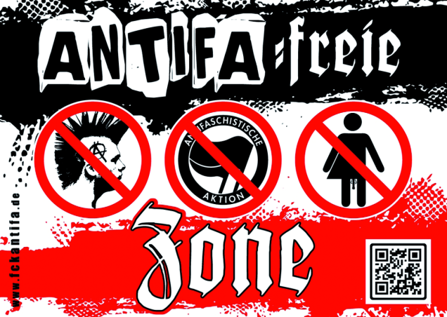 Aufkleber "Antifa-freie-Zone", 10 Stück