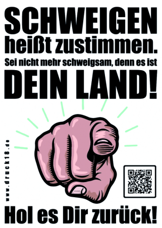Aufkleber "Schweigen heißt zustimmen", 10 Stück