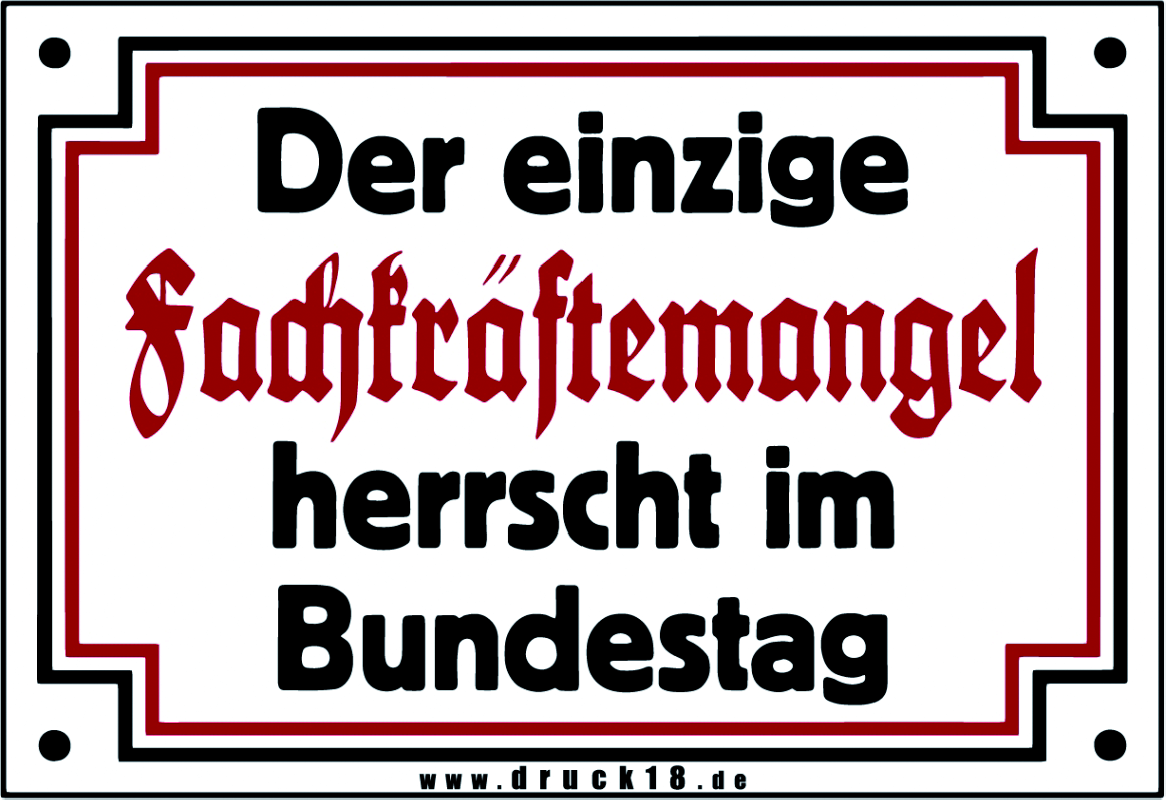 Aufkleber "Fachkräftemangel", 10 Stück