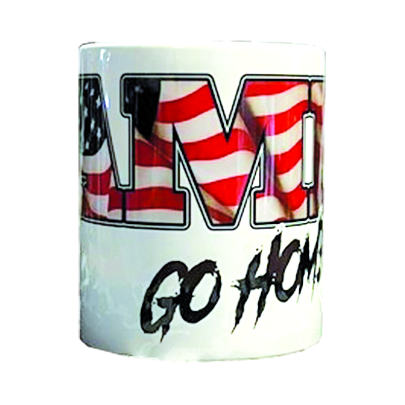 Becher "Ami go home"