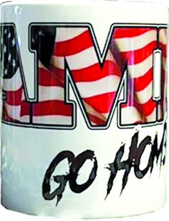Becher "Ami go home"