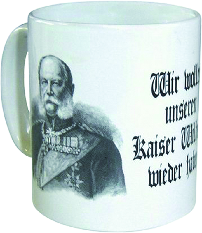 Becher "Wir wollen unseren Kaiser"
