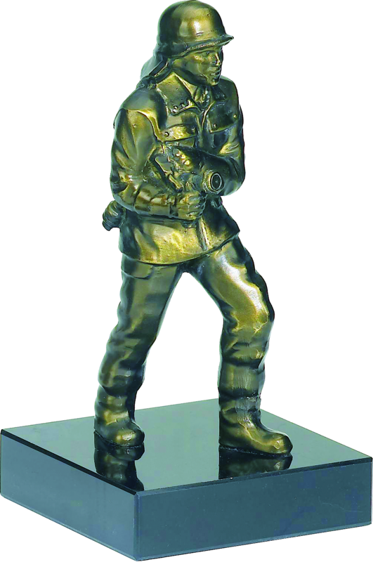 Bronzereplik "Feuerwehrmann"