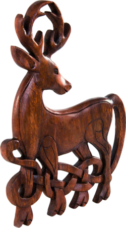 Wandbild "Keltischer Hirsch"