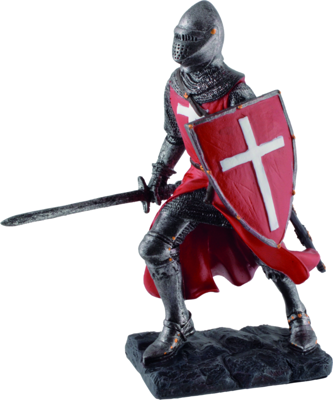 Roter Ritter beim Angriff