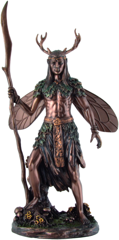 "Keltischer Druide mit Geweih"