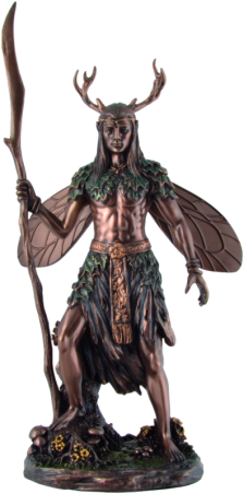 "Keltischer Druide mit Geweih"