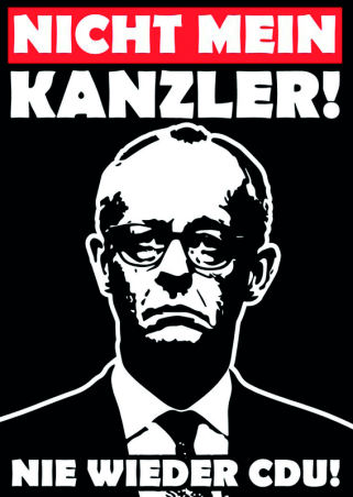 Aufkleber "Nicht mein Kanzler", 10 Stück