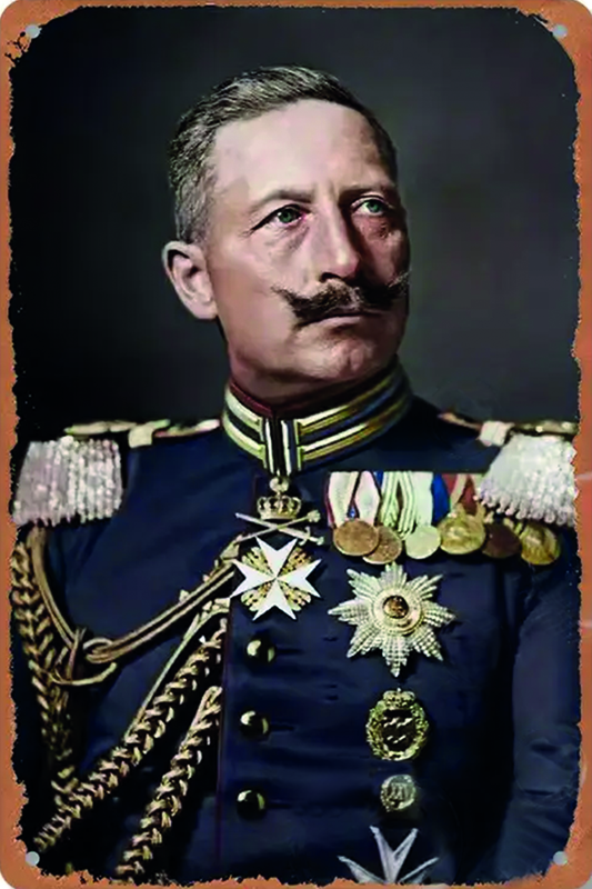 Blechschild "Kaiser Wilhelm II"