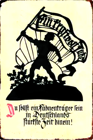 Blechschild "Du sollst ein Fahnenträger sein"