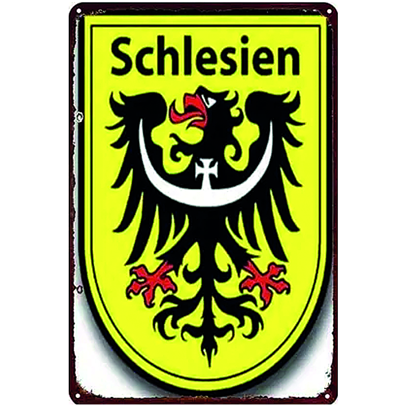 Blechschild "Wappen Schlesien"