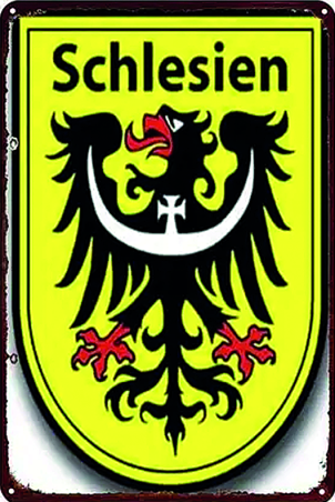 Blechschild "Wappen Schlesien"