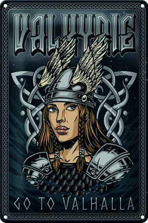Blechschild "Walküre"