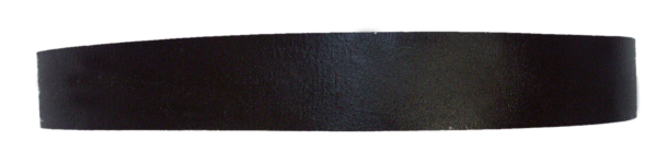 Schwarzer Ledergürtel - 75 cm