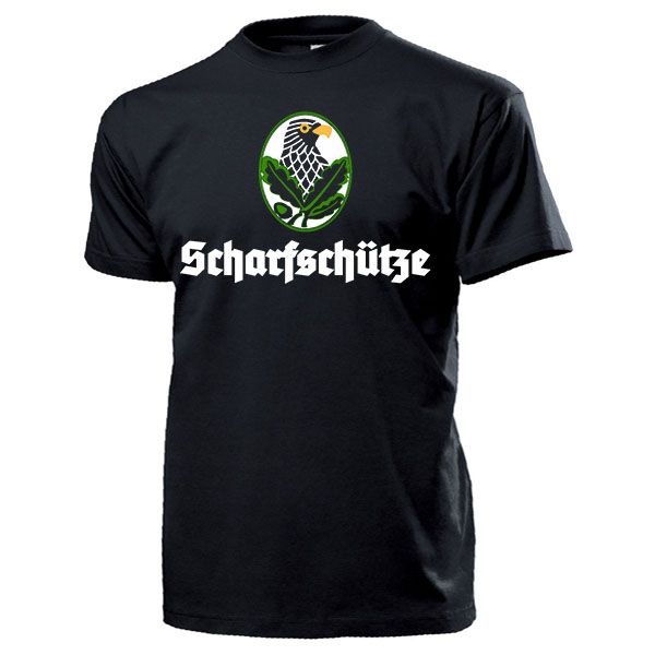 T-Hemd "Scharfschützenabzeichen", schwarz (Gr. XL)