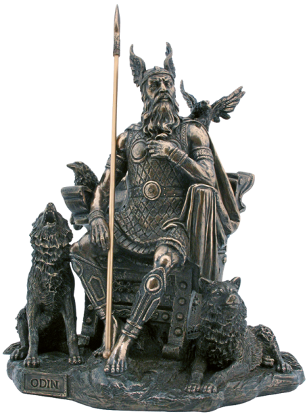 Allvater Odin sitzend