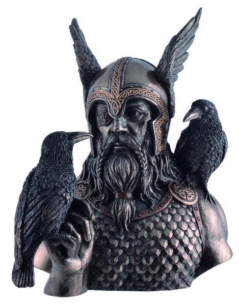 "Odin mit Hugin und Munin"