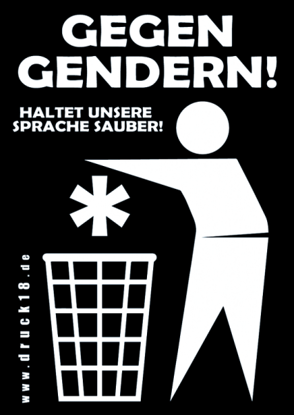 "Gegen Gendern", 10 Stück