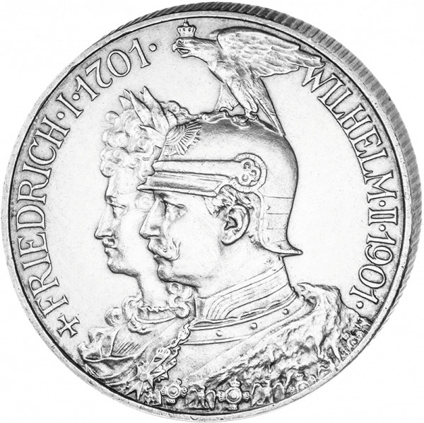 "Wilhelm II - 200 Jahre Preußen", 2 Mark