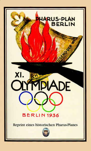 PLan zu den XI. Olympischen Spielen in Berlin 1936