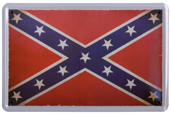 Blechschild "Südstaatenflagge"